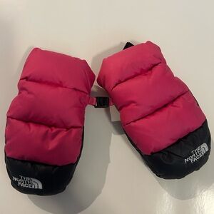 The North Face Kids' Fuchsia and Black Mittens